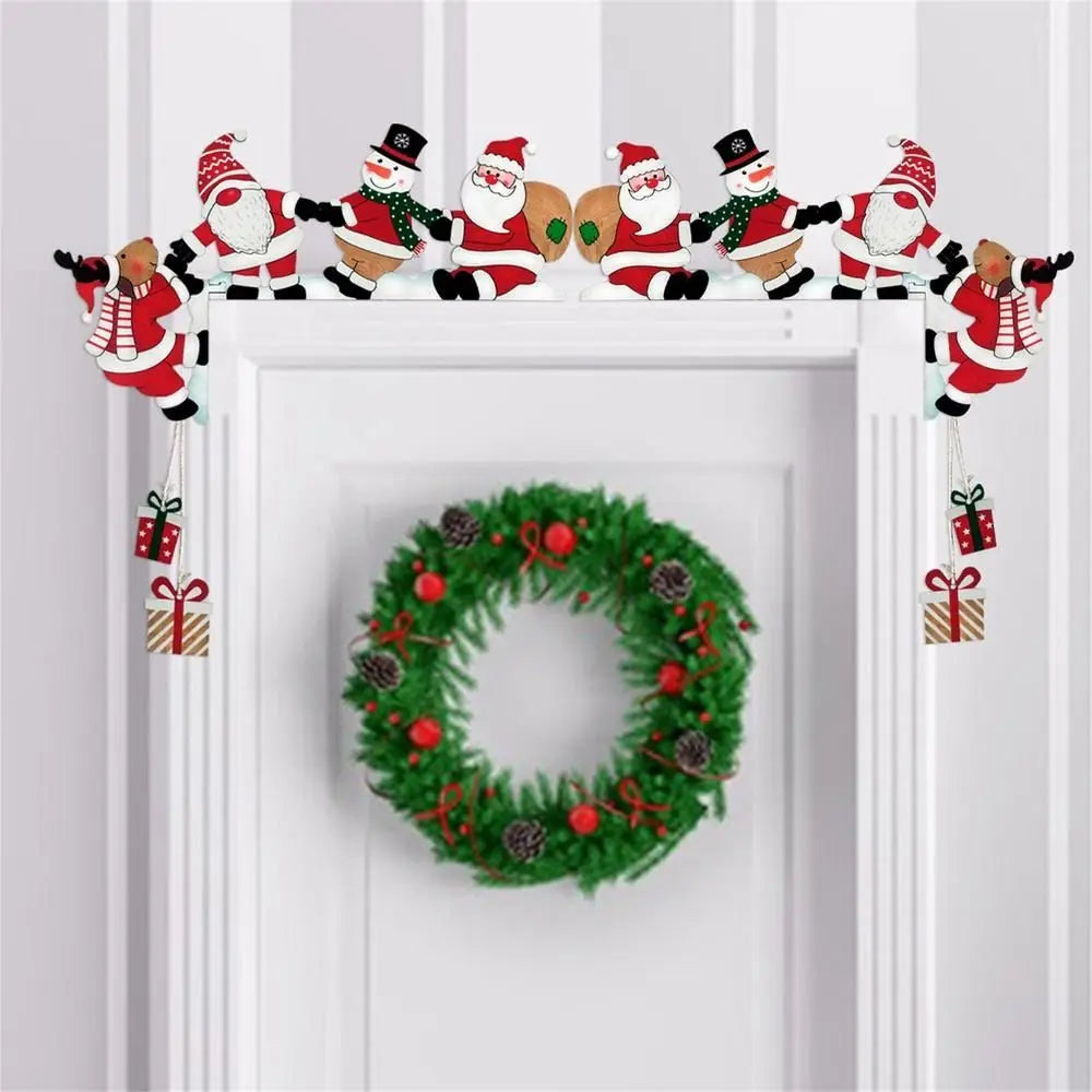 DECORAÇÃO MOLDURA DE NATAL PARA CANTO DE PORTA + FRETE GRÁTIS