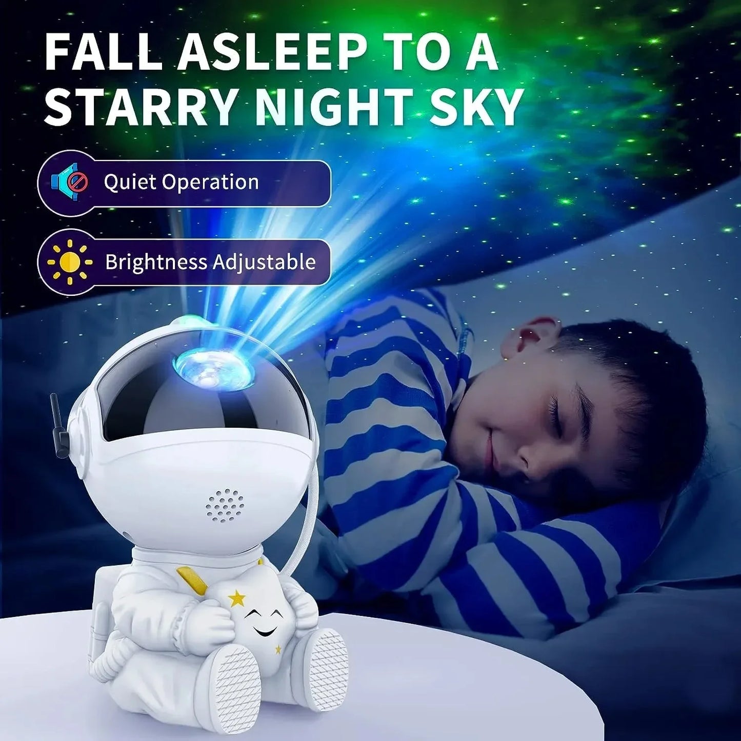 PROJETOR ASTRONAUTA GALAXY LED NIGHT DECORATIVO + FRETE GRÁTIS