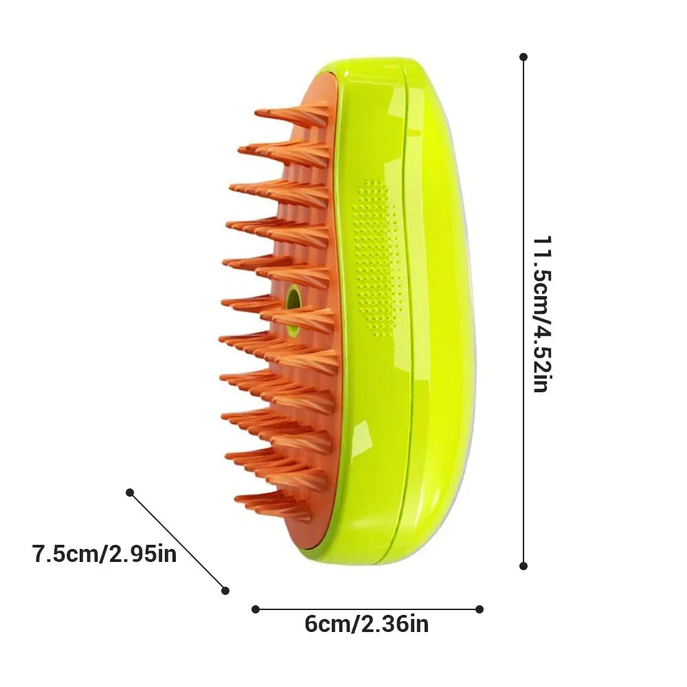 ESCOVA A VAPOR MULTIFUNCIONAL P/ PETS + FRETE GRÁTIS