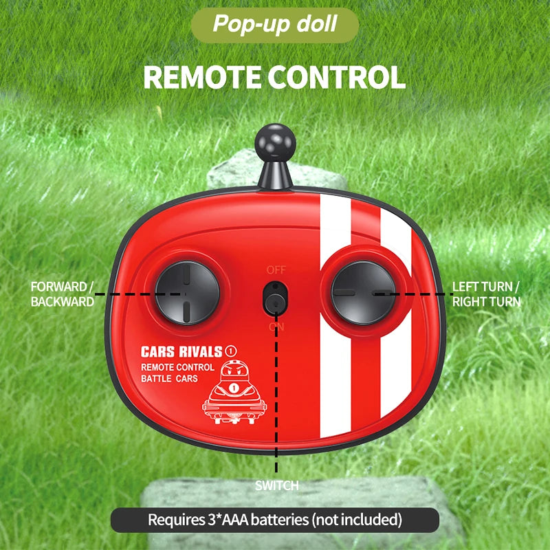 KIT CARRINHOS BATE BATE DE CONTROLE REMOTO COM BONECO EJETÁVEL + FRETE GRÁTIS