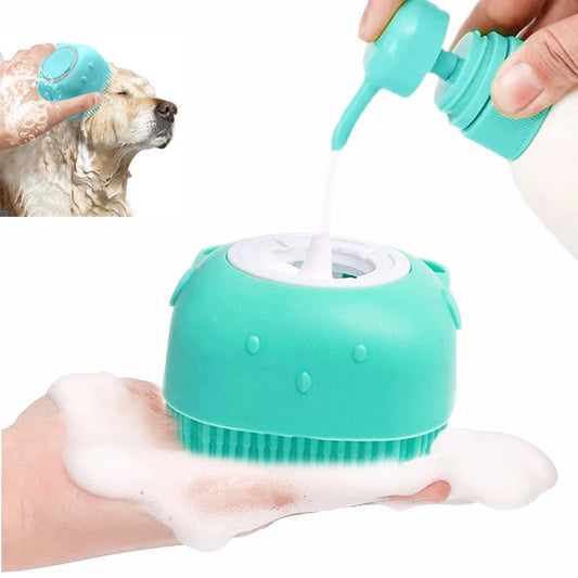 ESCOVA DE LIMPEZA FEITA DE SILICONE P/ PETS + FRETE GRÁTIS